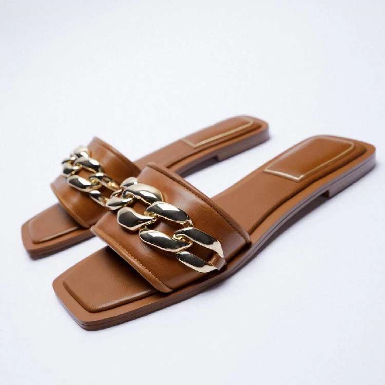 Luxury Classy Wide Width Casual Flat Sandals For Women And Ladies Custom Logo, Brown
Luxury Classy Wide Width Casual Flat Sandals For Women And Ladies Custom Logo, Brown