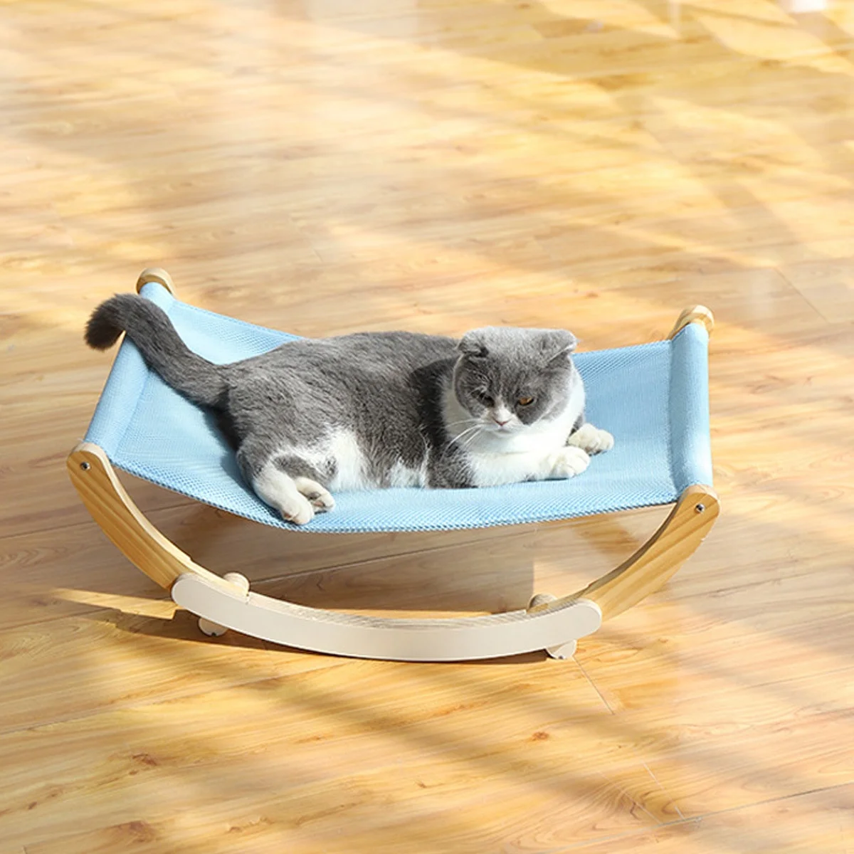 Wooden detachable pet rocking bed cat sleeping rolling hammock bed, Can be customized
Wooden detachable pet rocking bed cat sleeping rolling hammock bed, Can be customized