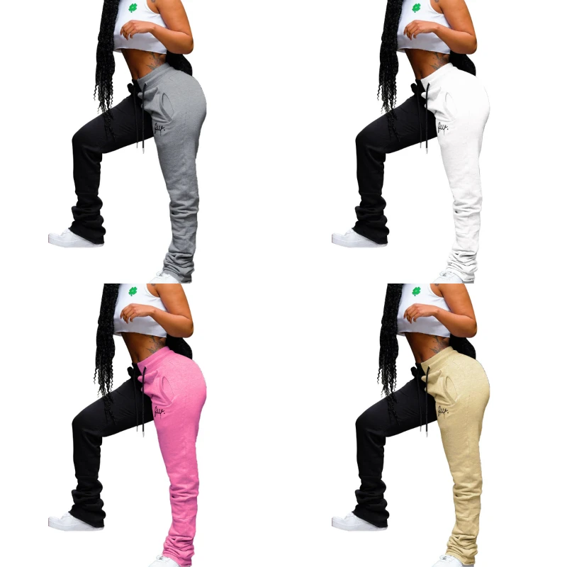 S-3XL Stacked Sweatpants For Women Patchwork Fashion Sporting Joggers Skinny Relaxed With Slit Women Stacked Pants
S-3XL Stacked Sweatpants For Women Patchwork Fashion Sporting Joggers Skinny Relaxed With Slit Women Stacked Pants