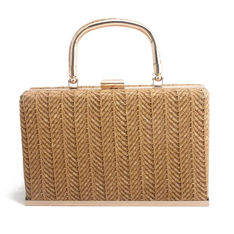 2020 Leshiny New Straw Wallet Handbags Rattan Handmade Woven Summer Travel Beach Luxury Handbags Women Designer Metal Tote bag
2020 Leshiny New Straw Wallet Handbags Rattan Handmade Woven Summer Travel Beach Luxury Handbags Women Designer Metal Tote bag