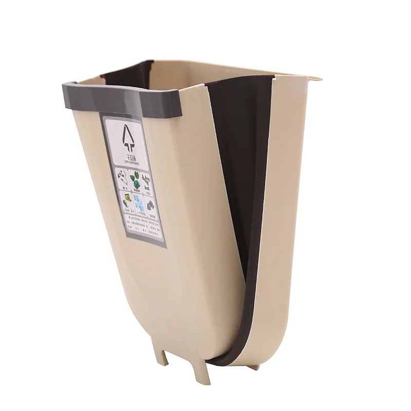 Kitchen Hanging Trash Can Wall Mounted Folding Waste Bin Kitchen Cabinet Door Hanging Trash Bin Khaki Portable Trash
Kitchen Hanging Trash Can Wall Mounted Folding Waste Bin Kitchen Cabinet Door Hanging Trash Bin Khaki Portable Trash