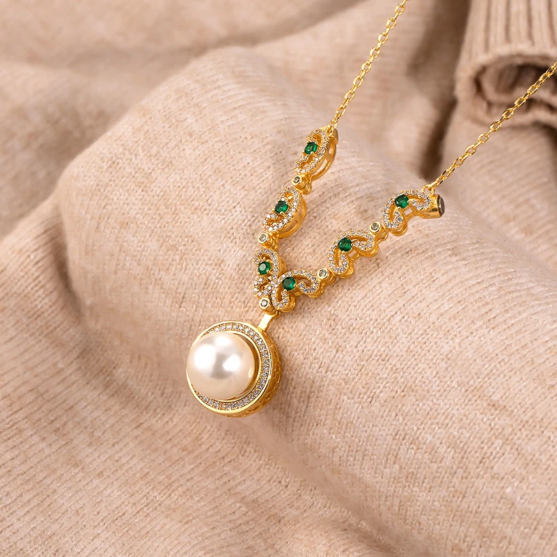 Custom Necklace designer brass gold plated two kinds of women's Charm Jewelry pearl necklace
Custom Necklace designer brass gold plated two kinds of women's Charm Jewelry pearl necklace
