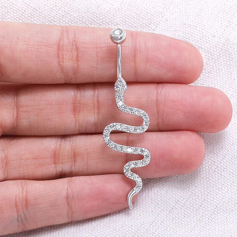HOVANCI designer belly button rings S925 silver belly ring navel piercing animal snake gemston belly ring for girl navel jewelry
HOVANCI designer belly button rings S925 silver belly ring navel piercing animal snake gemston belly ring for girl navel jewelry