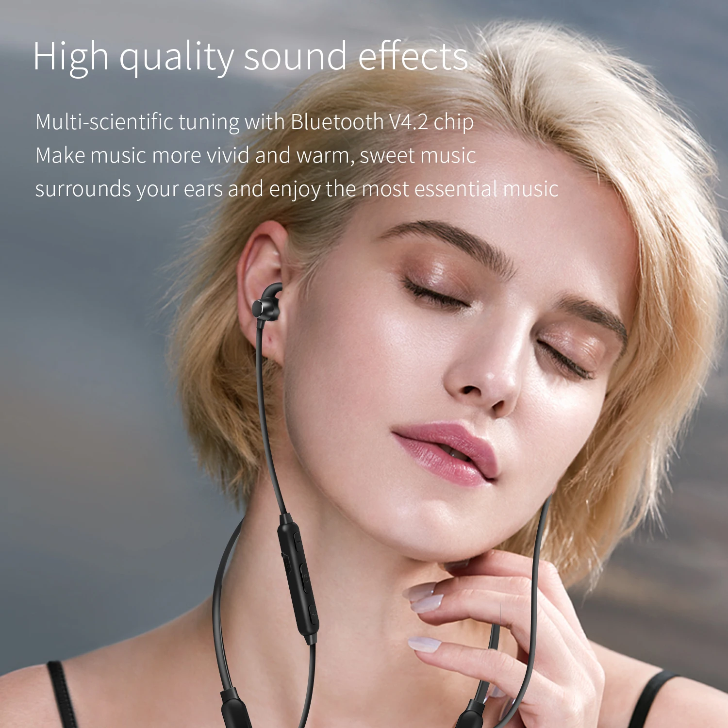 Hand free sports lightness earphone bluetooth, china swift bluetooth earphone wholesale, popular earphone earbuds - ANKUX.COM
