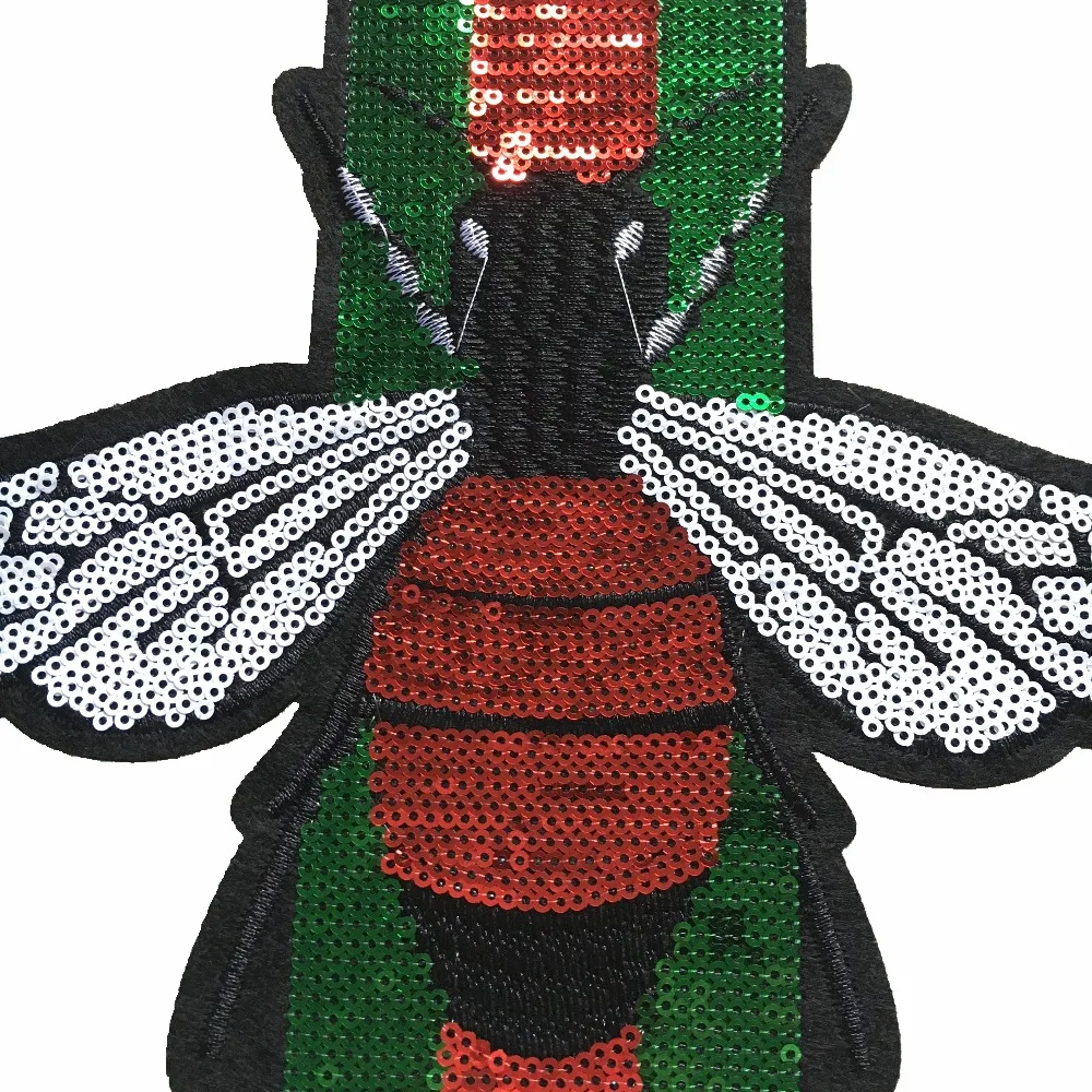 Large size bee pattern Sequin clothing Decal sewing badge cloth patch DIY accessories insect patch
Large size bee pattern Sequin clothing Decal sewing badge cloth patch DIY accessories insect patch