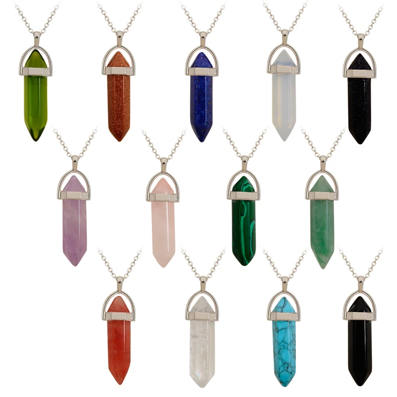 Wholesale All Semi-Precious Gemstone Crystal Healing Hexagonal Point Bead Natural Stone Pendants
Wholesale All Semi-Precious Gemstone Crystal Healing Hexagonal Point Bead Natural Stone Pendants