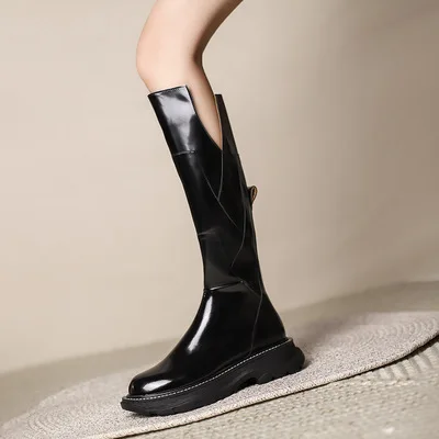 2021 New Fashion Knee High Women Boots Solid Color Chunky V-cuff Steel Toe Thigh High Knee Boots
2021 New Fashion Knee High Women Boots Solid Color Chunky V-cuff Steel Toe Thigh High Knee Boots