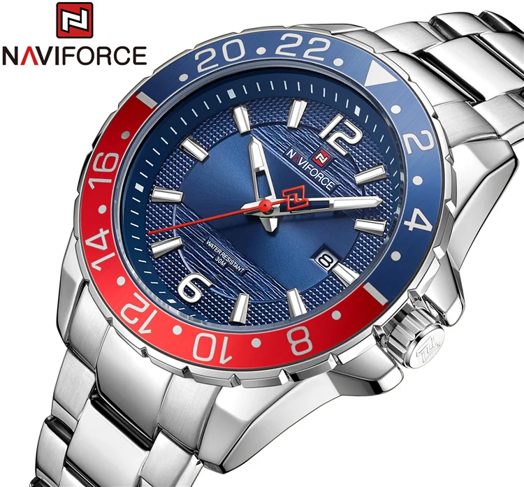 NAVIFORCE 9192 Quartz Wristwatch Male Stainless Steel Waterproof Clock Watches For Men Luxury Brand Fashion Casual clock 2021
NAVIFORCE 9192 Quartz Wristwatch Male Stainless Steel Waterproof Clock Watches For Men Luxury Brand Fashion Casual clock 2021
