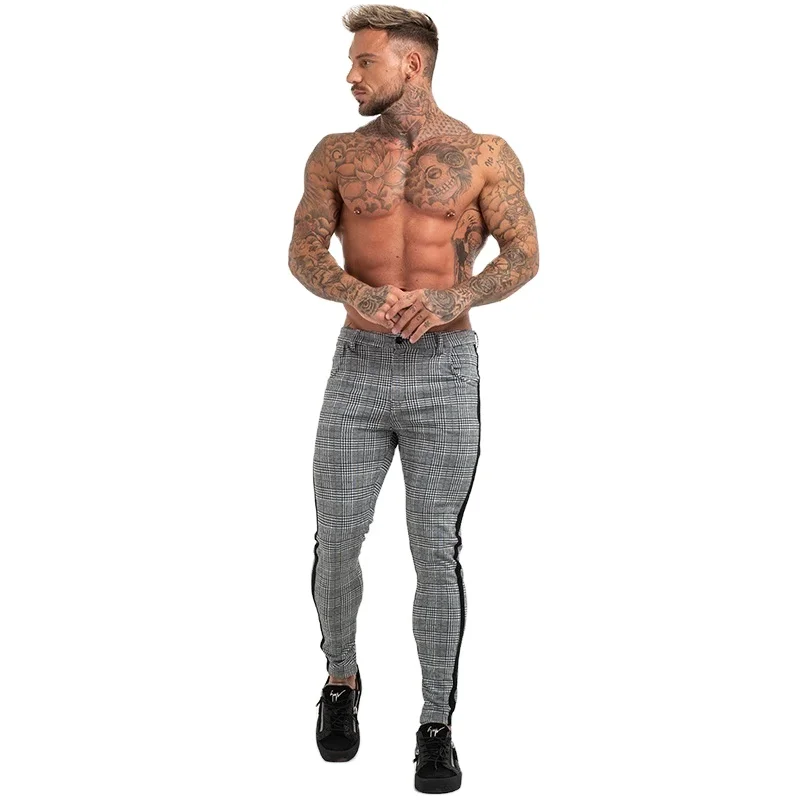 Street fashion popular logo casual trousers men's small foot plaid trousers high elasticity
Street fashion popular logo casual trousers men's small foot plaid trousers high elasticity
