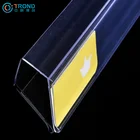 Pvc Data Ticket Strips Retail Label Adhesive Talker Plastic Shelf Edge Sign Holder