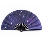 Fans Hand Fan Glowing Fans For Party Large Printed Logo Customized Kungfu Folding Hand Fan