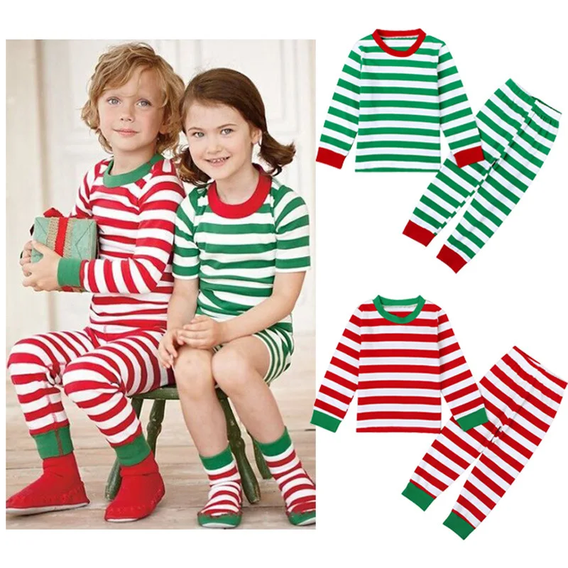 Fashion Kids Pajamas High Quality Striped Cotton Long Johns Christmas Kids Pajamas Sets, As pics show
Fashion Kids Pajamas High Quality Striped Cotton Long Johns Christmas Kids Pajamas Sets, As pics show
