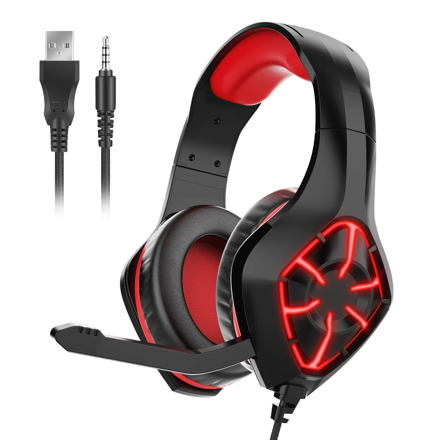 Colorful LED Light Stereo 3.5mm Wired Earphone Headphone Gaming Headset with Microphone
Colorful LED Light Stereo 3.5mm Wired Earphone Headphone Gaming Headset with Microphone