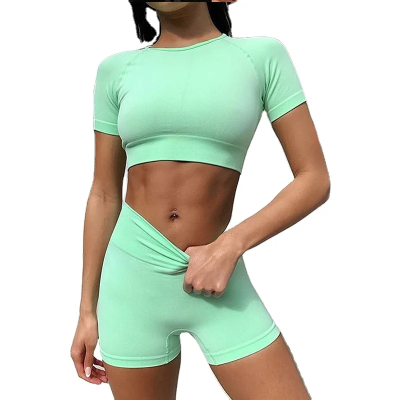 2021 New Affordable Solid Color Sports Suit Workout Clothes Fitness Set Seamless Yoga Set
2021 New Affordable Solid Color Sports Suit Workout Clothes Fitness Set Seamless Yoga Set
