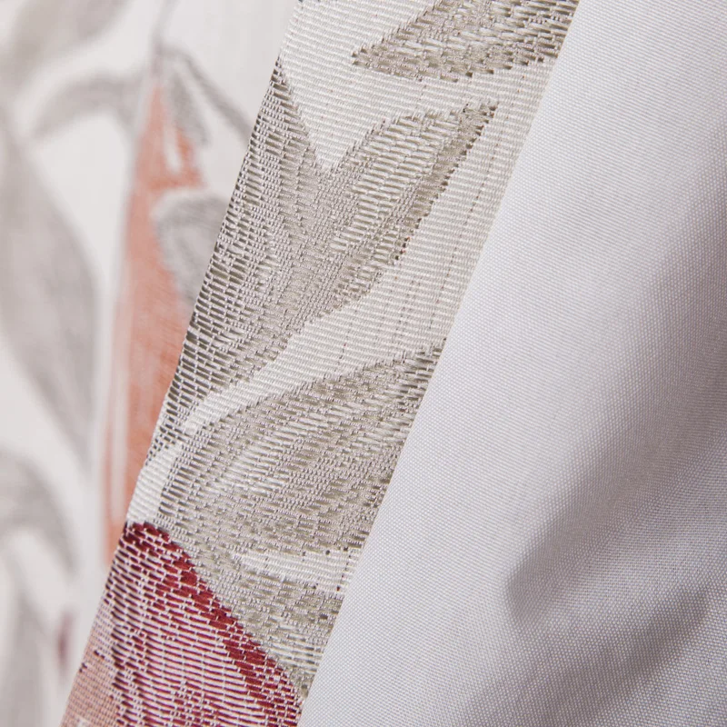 Pink color drapery curtain for window shade and hotel room divider crystal curtain wedding decorative