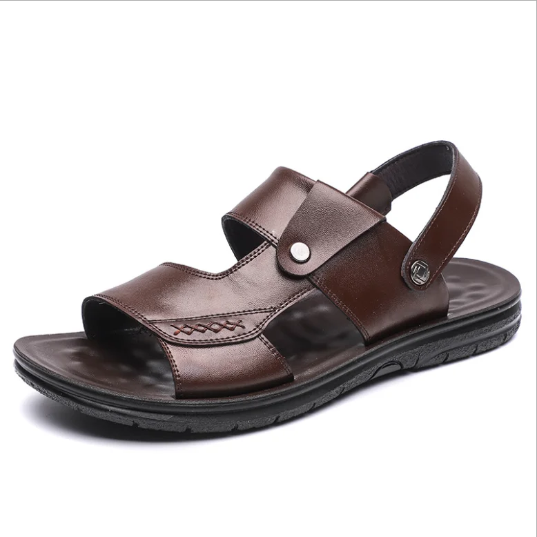 ZY3018A summer beach casual men leather sandals, Brown/black
ZY3018A summer beach casual men leather sandals, Brown/black