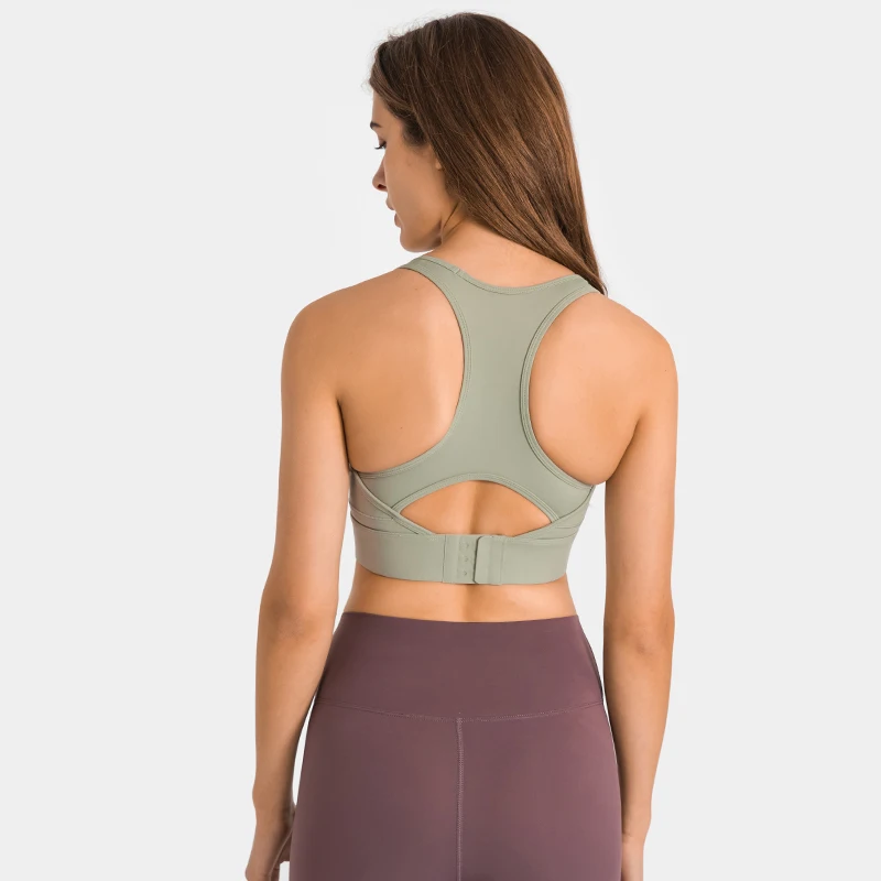 Women High Elastic Shock Proof Sport Bra With Pad Fitness Bandeau Open Back Sports Yoga Bra Racerback Bra With Custom Logo, Multi color
Women High Elastic Shock Proof Sport Bra With Pad Fitness Bandeau Open Back Sports Yoga Bra Racerback Bra With Custom Logo, Multi color