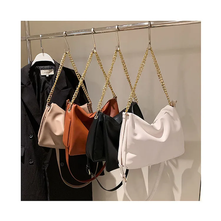 PU Leather 2021 Fall Winter Hobos Handbags Chains Women Luxury Underarm Messenger Purses Retro Large Purses and Handbags Ladies
PU Leather 2021 Fall Winter Hobos Handbags Chains Women Luxury Underarm Messenger Purses Retro Large Purses and Handbags Ladies