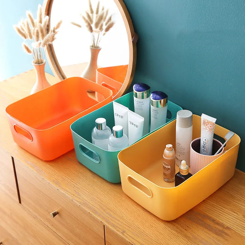 Japanese-style Desktop Storage Box Bathroom Kitchen Plastic Basket Snack Sundries Cosmetic Underwear Storage Basket
Japanese-style Desktop Storage Box Bathroom Kitchen Plastic Basket Snack Sundries Cosmetic Underwear Storage Basket