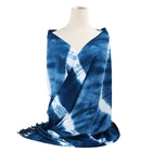 Winter pashmina scarf tie dye print brushed viscose scarves warm autumn ladies shawl mid weight custom striped hijab