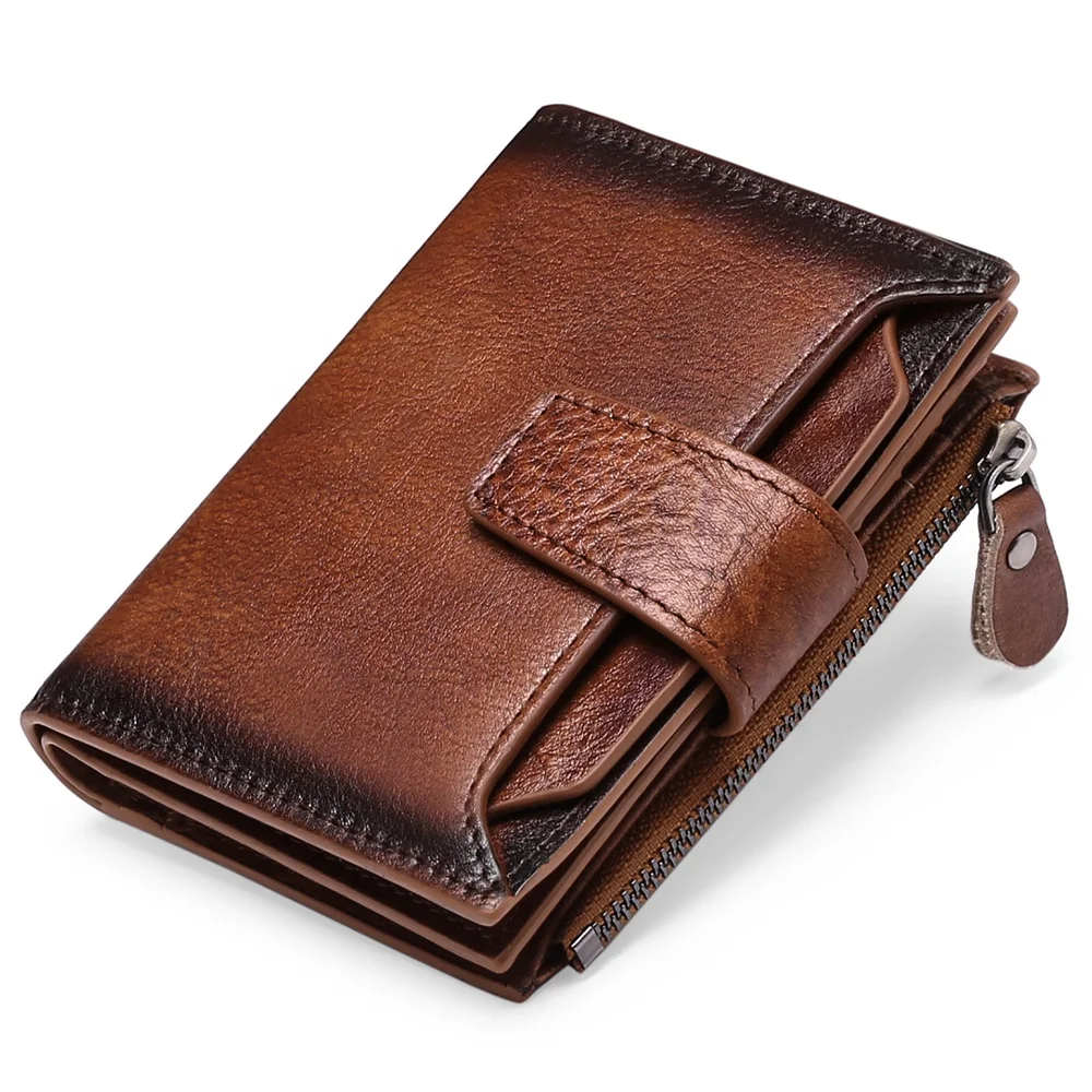 OEM Genuine Leather Men Wallets with Zipper and Hasp Design, Quality Card Holder Wallet with Coin Pocket
OEM Genuine Leather Men Wallets with Zipper and Hasp Design, Quality Card Holder Wallet with Coin Pocket