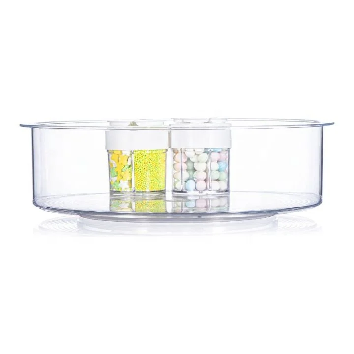 LS0006 New Popular Round Rotating Transparent Acrylic Kitchen Turntable Cosmetic Storage Lazy Susan, Clear
LS0006 New Popular Round Rotating Transparent Acrylic Kitchen Turntable Cosmetic Storage Lazy Susan, Clear