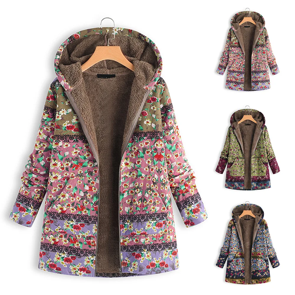 2021 Autumn and Winter Plus Size Padded Jacket Women Long Printed Thick Padded Coat Women
2021 Autumn and Winter Plus Size Padded Jacket Women Long Printed Thick Padded Coat Women