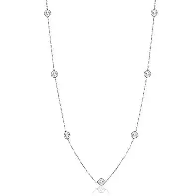 Hot Sale In Amazon 925 Sterling Silver Necklace Woman Wedding Gifts Round Cubic Zirconia Necklace Silver Jewelry
Hot Sale In Amazon 925 Sterling Silver Necklace Woman Wedding Gifts Round Cubic Zirconia Necklace Silver Jewelry