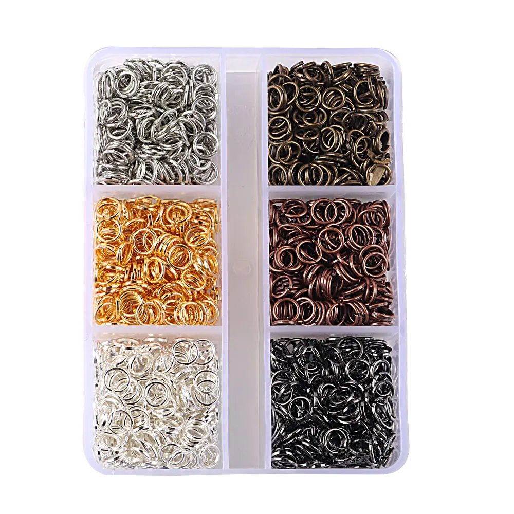 1400pcs/Box Metal Loops Open Jump Ring & Split Ring For DIY Jewelry Making Findings Supplies
1400pcs/Box Metal Loops Open Jump Ring & Split Ring For DIY Jewelry Making Findings Supplies