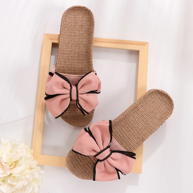 New Butterfly-Knot Home Summer Cool Eva Slippers Women Linen Belt Slides Female Sandals Flip Flops
New Butterfly-Knot Home Summer Cool Eva Slippers Women Linen Belt Slides Female Sandals Flip Flops