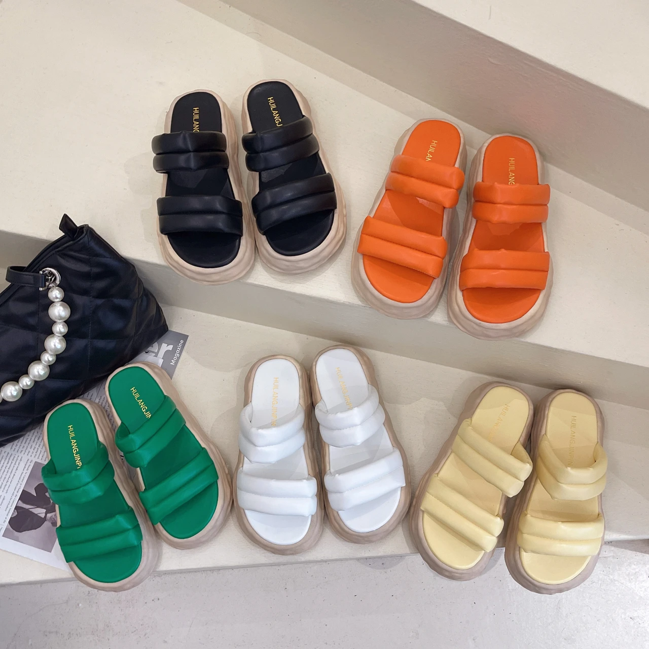 Women Candy Color Platform Slip On Slippers Ladies Girl Summer Beach Casual Pump Flip-flops Slides Slippers
Women Candy Color Platform Slip On Slippers Ladies Girl Summer Beach Casual Pump Flip-flops Slides Slippers