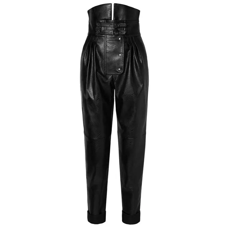 2021 new styles spring fashion women casual PU leather high waist design women full length pants
2021 new styles spring fashion women casual PU leather high waist design women full length pants