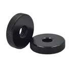 Fastener OEM Plastic Parts Black Thumb Nut Knurled Nut