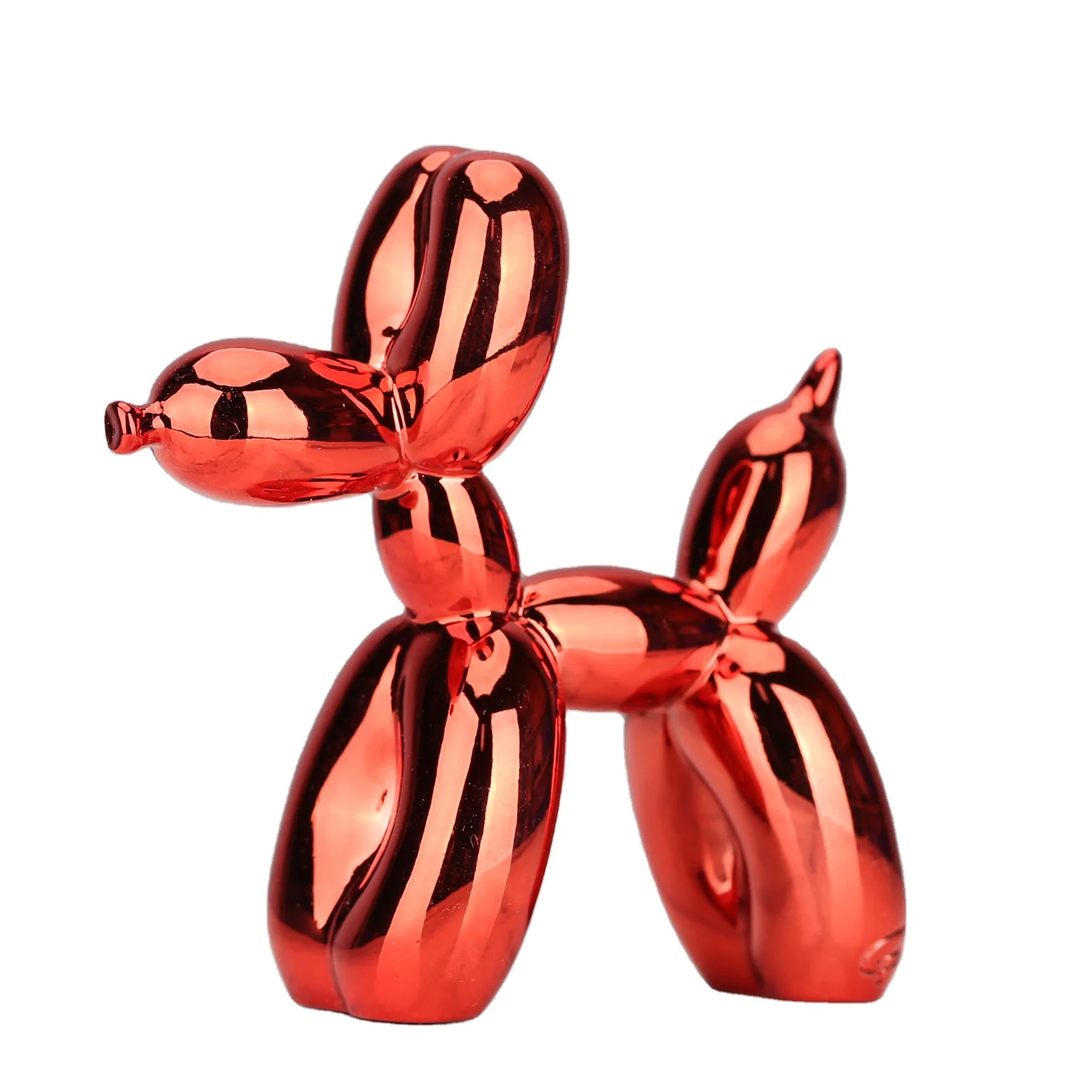 

Nordic Resin Dog Crafts Electroplating Balloon Dog Sculpture Home Decorations Living Room Desktop Animal Decor Ornament