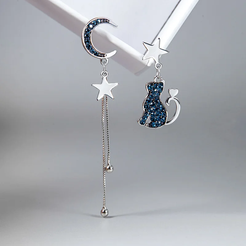 2023 New Design Zircon CZ Cute Animals Earrings 925 Sterling Silver Moon Shape Tassel Stud Earrings Jewelry
2023 New Design Zircon CZ Cute Animals Earrings 925 Sterling Silver Moon Shape Tassel Stud Earrings Jewelry