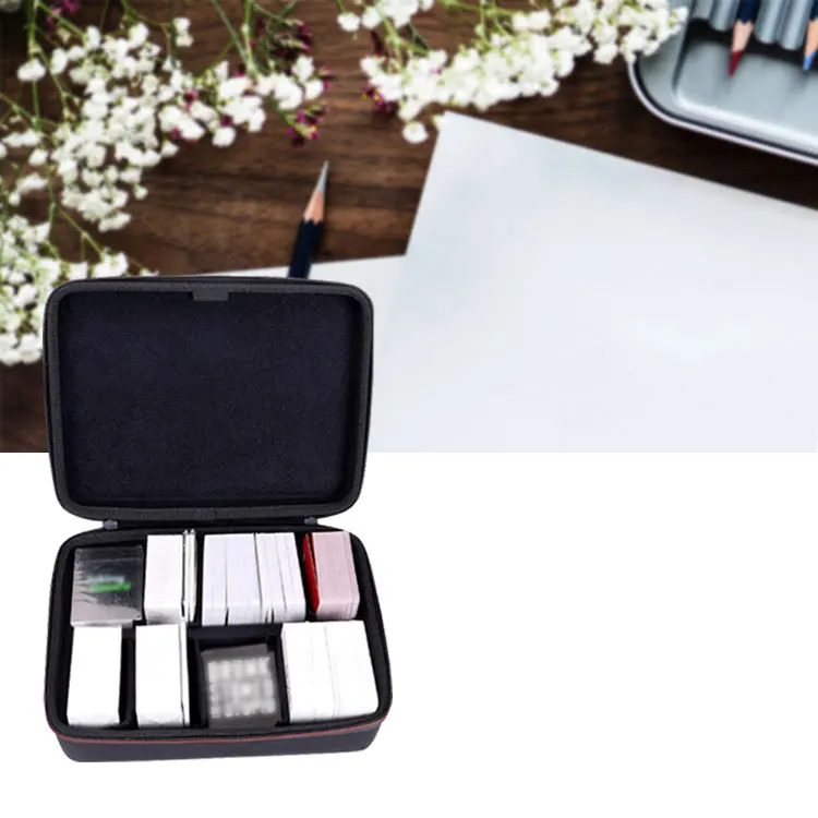 Custom Hard EVA Multifunctional strong handle storage bins for up to 1600 cards, Black/customizable 
Custom Hard EVA Multifunctional strong handle storage bins for up to 1600 cards, Black/customizable