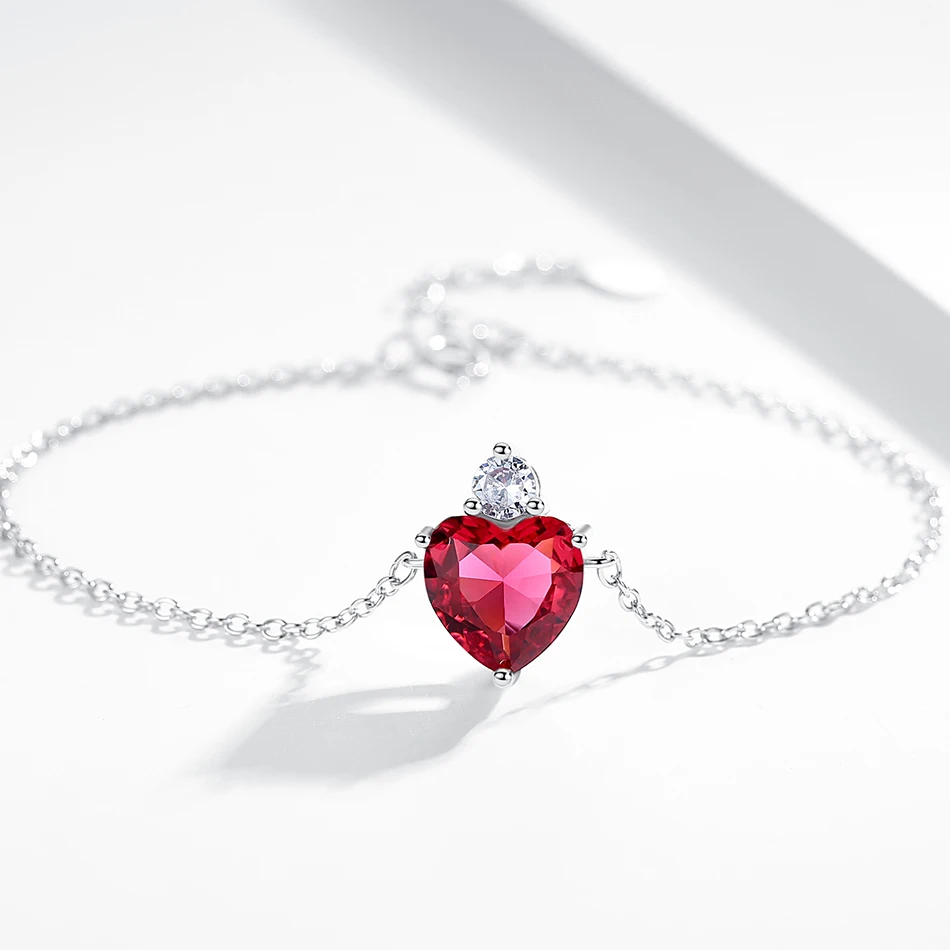 Luxury band Red Crystal charm Bracelet 925 Sterling Silver Heart shape Bracelet For Women Engagement gifts
Luxury band Red Crystal charm Bracelet 925 Sterling Silver Heart shape Bracelet For Women Engagement gifts