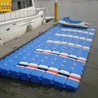 Modular floating pontoon dock for floating bridge of amusement