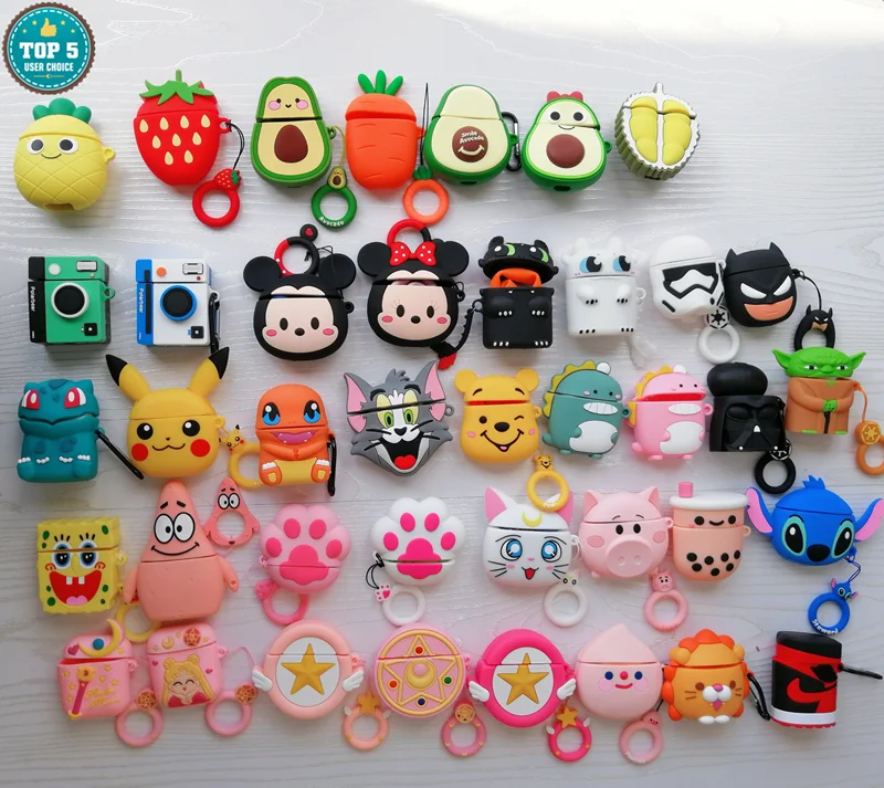 2021 PRO Adult Protect Cover Accessories Marshal Fruit Custom Earphone Silicone 3D Case For Airpods Glow In The Dark with strap
2021 PRO Adult Protect Cover Accessories Marshal Fruit Custom Earphone Silicone 3D Case For Airpods Glow In The Dark with strap