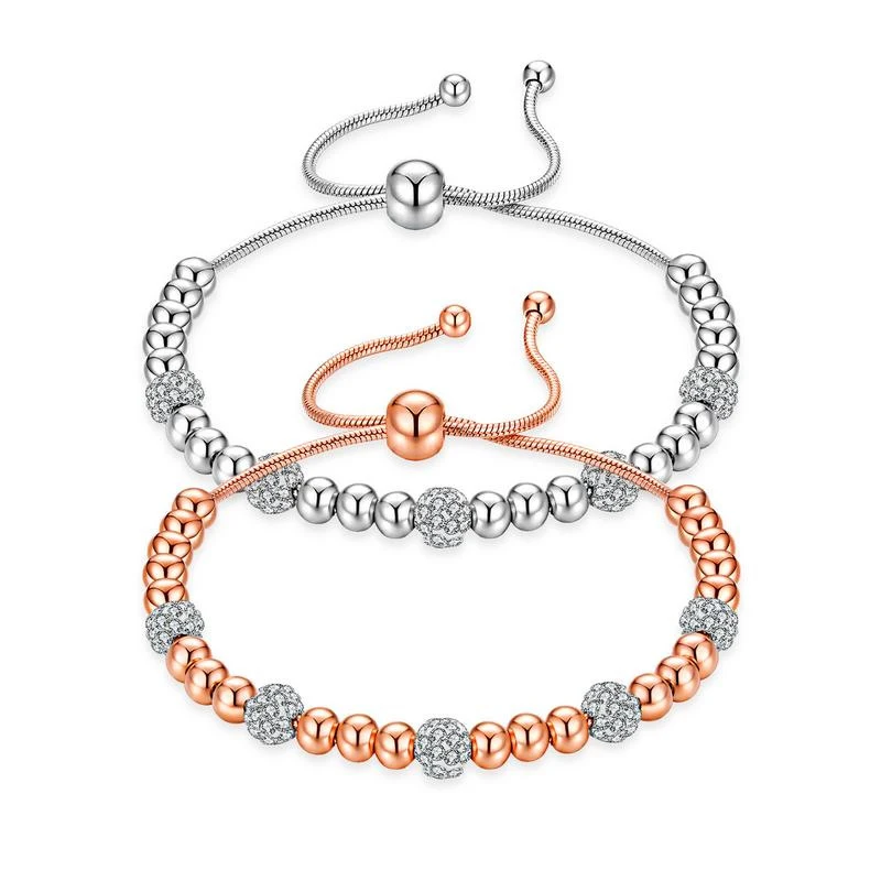 fashion diamond beads stainless steel bracelet personality titanium steel rose gold adjustable bracelet (SK1246), As picture
fashion diamond beads stainless steel bracelet personality titanium steel rose gold adjustable bracelet (SK1246), As picture