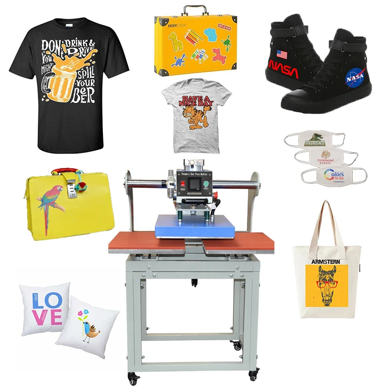semi automatic sublimation double station heat press transfer thermo film printing machine
semi automatic sublimation double station heat press transfer thermo film printing machine