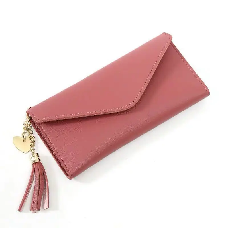 2021 women's long wallet Korean-style Pu card wallet, Black red light gray pink light purple deep pink dark green sky blue
2021 women's long wallet Korean-style Pu card wallet, Black red light gray pink light purple deep pink dark green sky blue