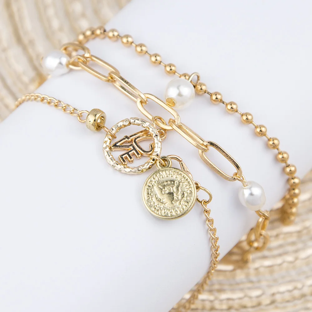 3Pcs/Set Bohemian Gold Letter LOVE Anklet Set for Women Twist Chain Foot Bracelet Jewelry, Photo
3Pcs/Set Bohemian Gold Letter LOVE Anklet Set for Women Twist Chain Foot Bracelet Jewelry, Photo