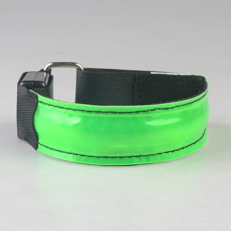 Hand Strap Wristband LED Safety Reflective Light Shine Flash Glowing Luminous Armband Arm Belt Band Wrist Support