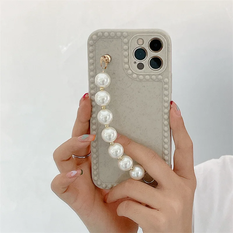 Cute Girl Plain Clear Pearl Chain Wrist Bracelet Hanging case Funda for iphone 12 Pro Max MiNi 11 pro max X XS XR 7 8 Plus
Cute Girl Plain Clear Pearl Chain Wrist Bracelet Hanging case Funda for iphone 12 Pro Max MiNi 11 pro max X XS XR 7 8 Plus