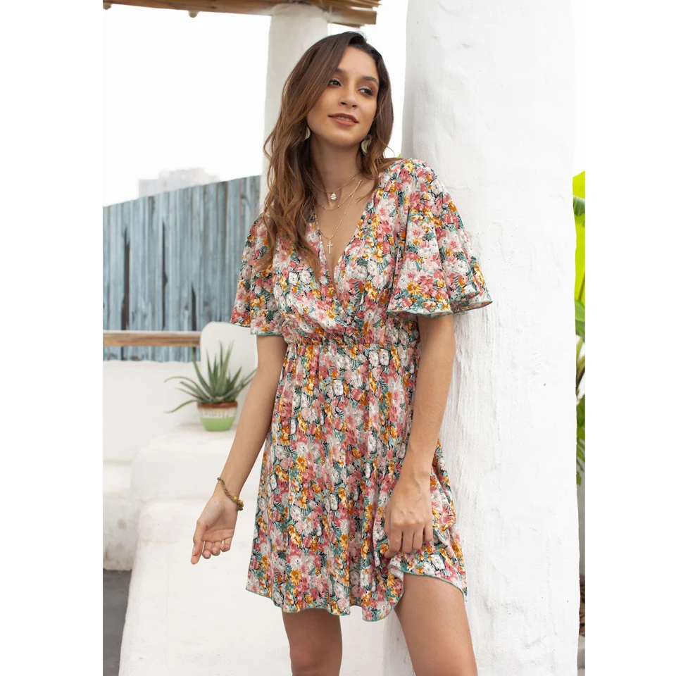 2020 New Arrivals Ladies Dress Women Bohemian Fashion Summer Short Sleeve Casual Dresses Clothing Drop Shipping and Wholesale
2020 New Arrivals Ladies Dress Women Bohemian Fashion Summer Short Sleeve Casual Dresses Clothing Drop Shipping and Wholesale