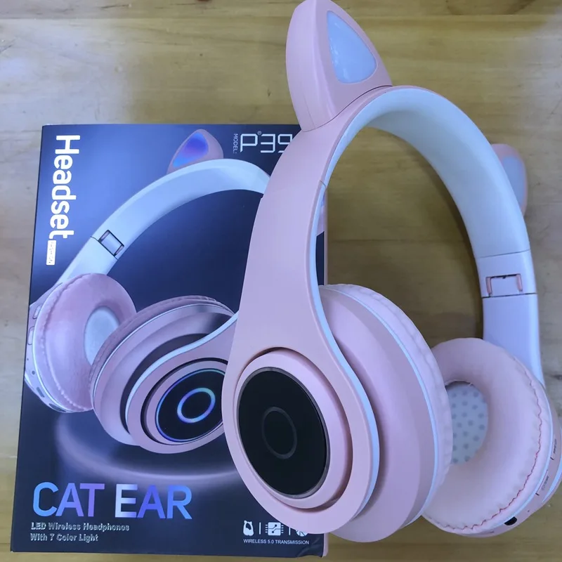 2020 Christmas Gift Best-selling P39M Cat Ears wireless headset wearing BT 5.0 light LED Macaron 7 colors, Multicolors options
2020 Christmas Gift Best-selling P39M Cat Ears wireless headset wearing BT 5.0 light LED Macaron 7 colors, Multicolors options