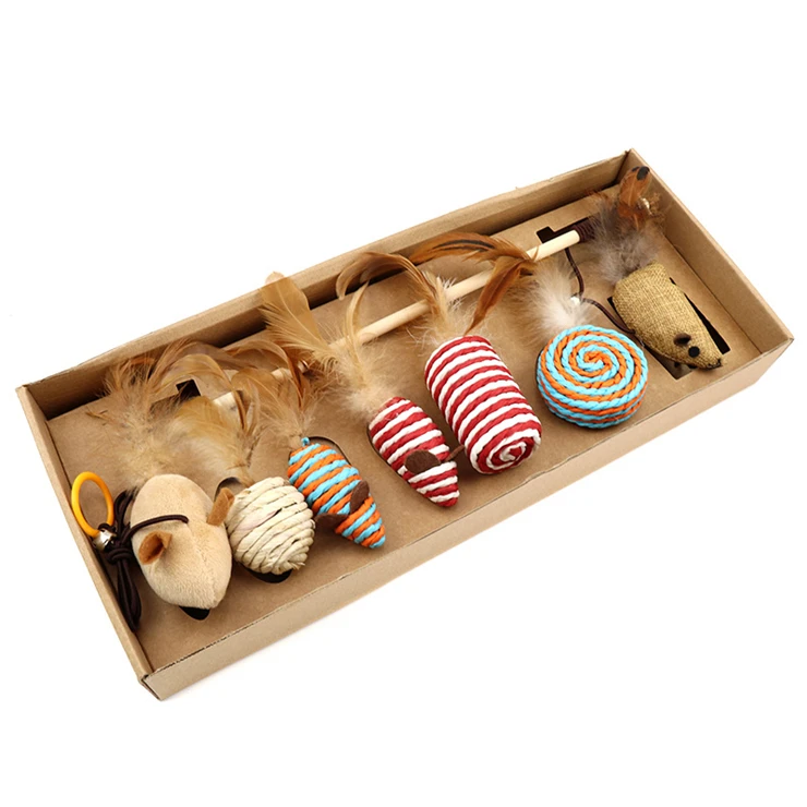 Amazon 7 pcs Cat Stick Soft Feather Bells Simulation Mouse Stick Cats Molars Toys Set Pet Supplies Gift Mice Animals Cat Toys, Picture 
Amazon 7 pcs Cat Stick Soft Feather Bells Simulation Mouse Stick Cats Molars Toys Set Pet Supplies Gift Mice Animals Cat Toys, Picture