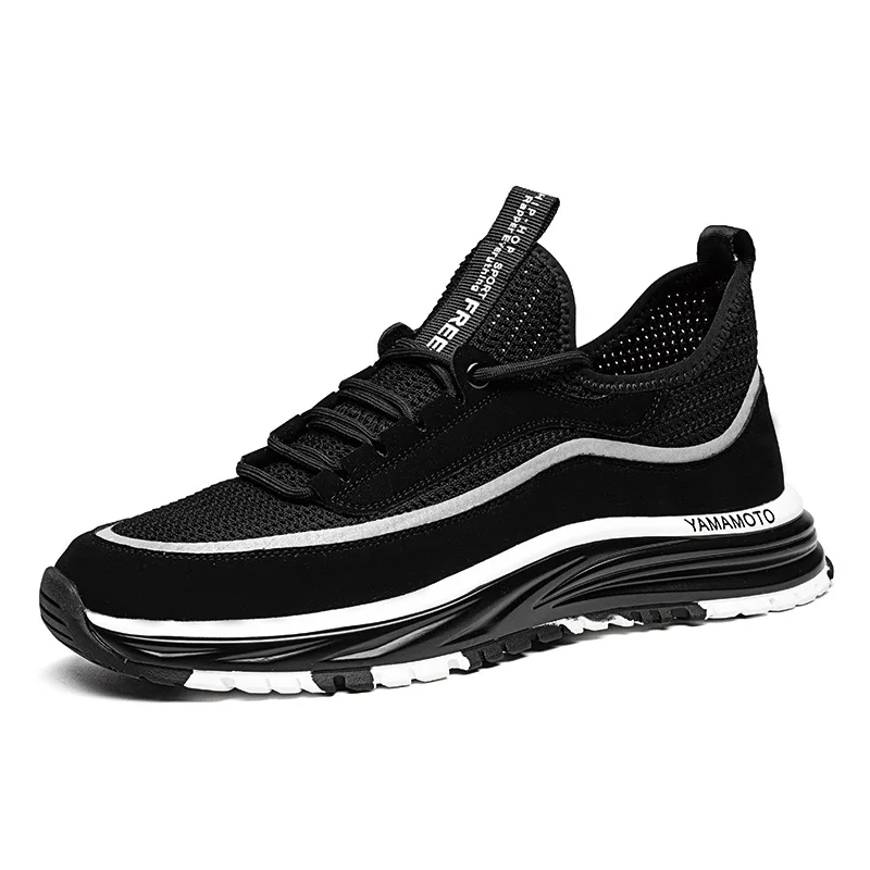 Spring new trend sports and leisure running shoes men's soft-soled breathable coconut shoes, Black
Spring new trend sports and leisure running shoes men's soft-soled breathable coconut shoes, Black