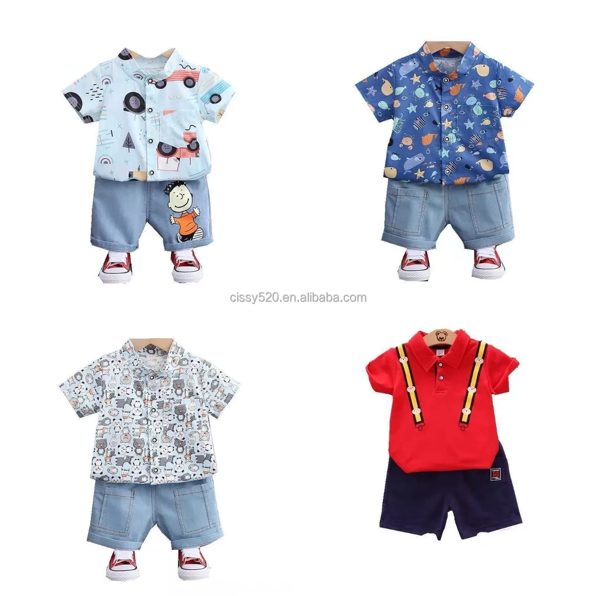 Children's suit $1 summer short-sleeved shirt boy T- price wholesale children's clothing shirt cartoon cute high quality low
Children's suit $1 summer short-sleeved shirt boy T- price wholesale children's clothing shirt cartoon cute high quality low
